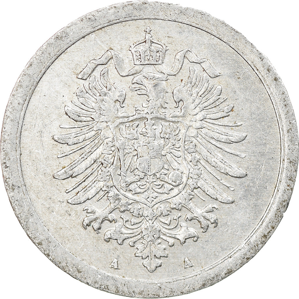 Monnaie, GERMANY - EMPIRE, Wilhelm II, Pfennig, 1917, Berlin, TTB, Aluminium