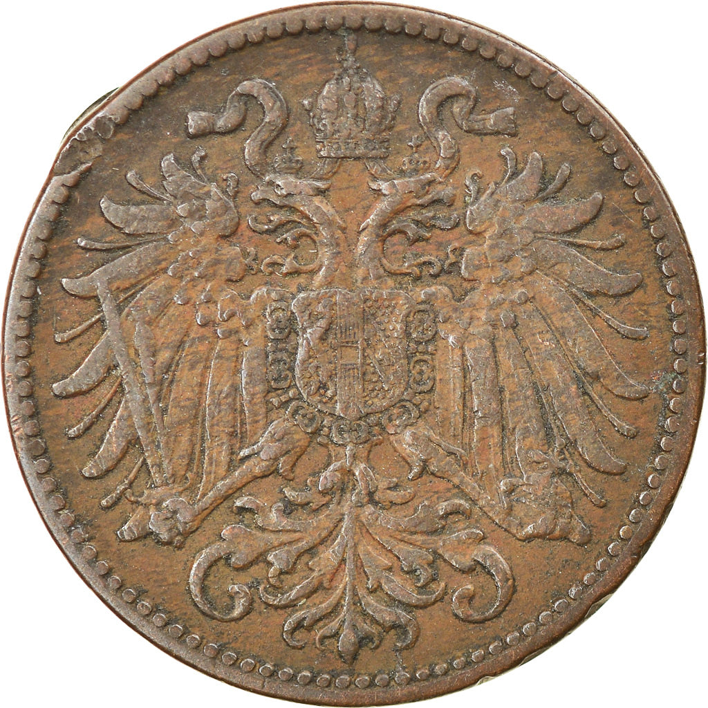 Moneta, Austria, Franz Joseph I, 2 Heller, 1906, BB, Bronzo, KM:2801