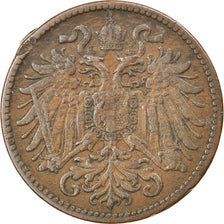 Moneta, Austria, Franz Joseph I, 2 Heller, 1906, BB, Bronzo, KM:2801