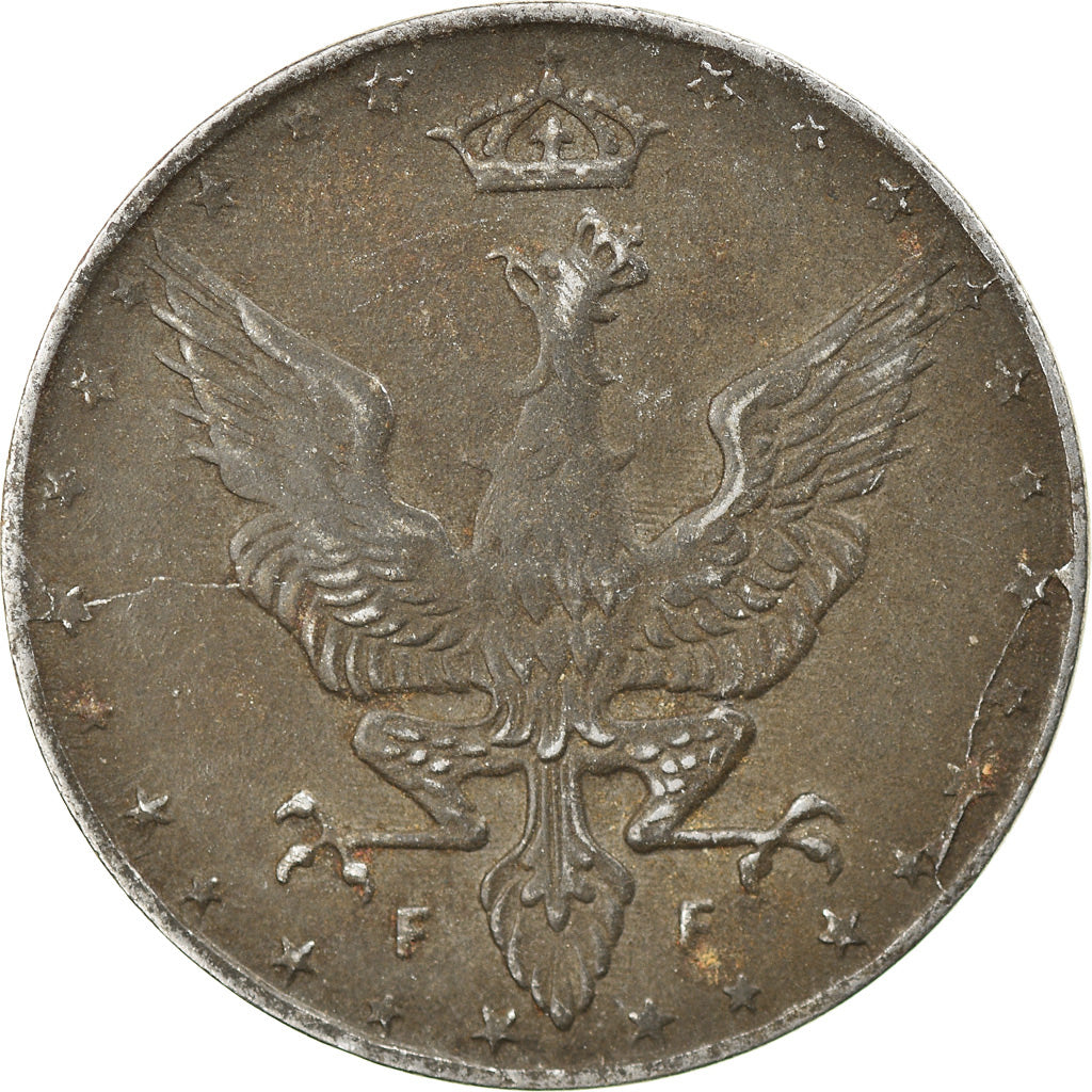 Moneta, Polonia, 20 Fenigow, 1918, Stuttgart, Germany, BB, Ferro, KM:7