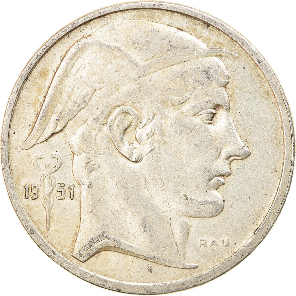 Monnaie, Belgique, 50 Francs, 50 Frank, 1951, TTB, Argent, KM:136.1