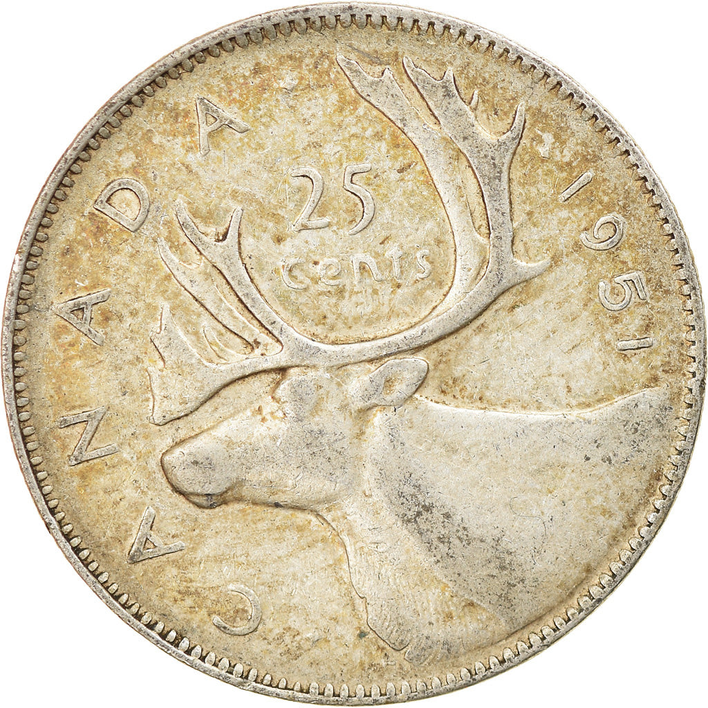 Münze, Kanada, George VI, 25 Cents, 1951, Royal Canadian Mint, Ottawa, SS