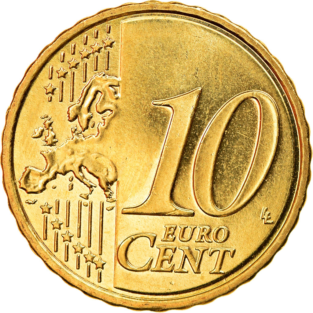 Zypern, 10 Euro Cent, 2008, VZ, Messing, KM:81