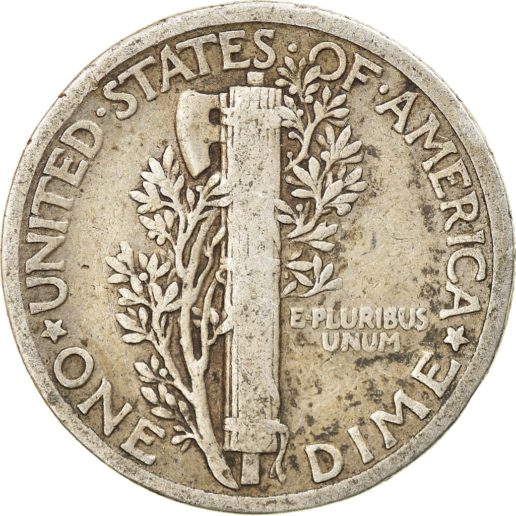 Moneta, Stati Uniti, Mercury Dime, Dime, 1925, U.S. Mint, Philadelphia, MB