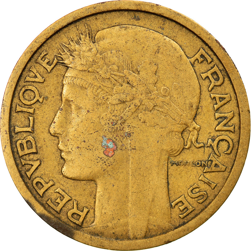 Münze, Frankreich, Morlon, Franc, 1935, SS, Aluminum-Bronze, KM:885