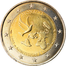 Monaco, 2 Euro, Admission à l'ONU, 2013, MS(63), Bi-Metallic