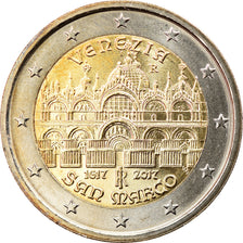 Italy, 2 Euro, Basilique Saint Marc, 2017, MS(63), Bi-Metallic