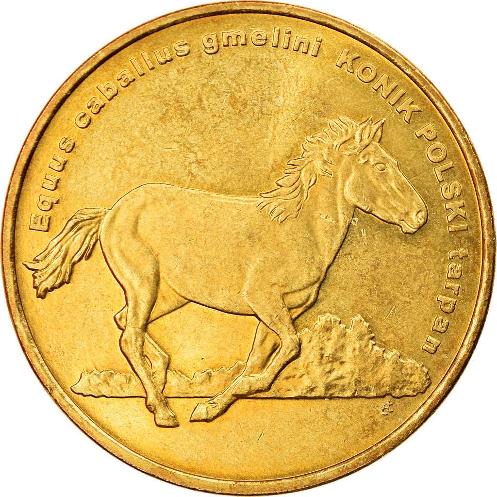 Coin, Poland, 2 Zlote, 2014, Warsaw, AU(55-58), Brass