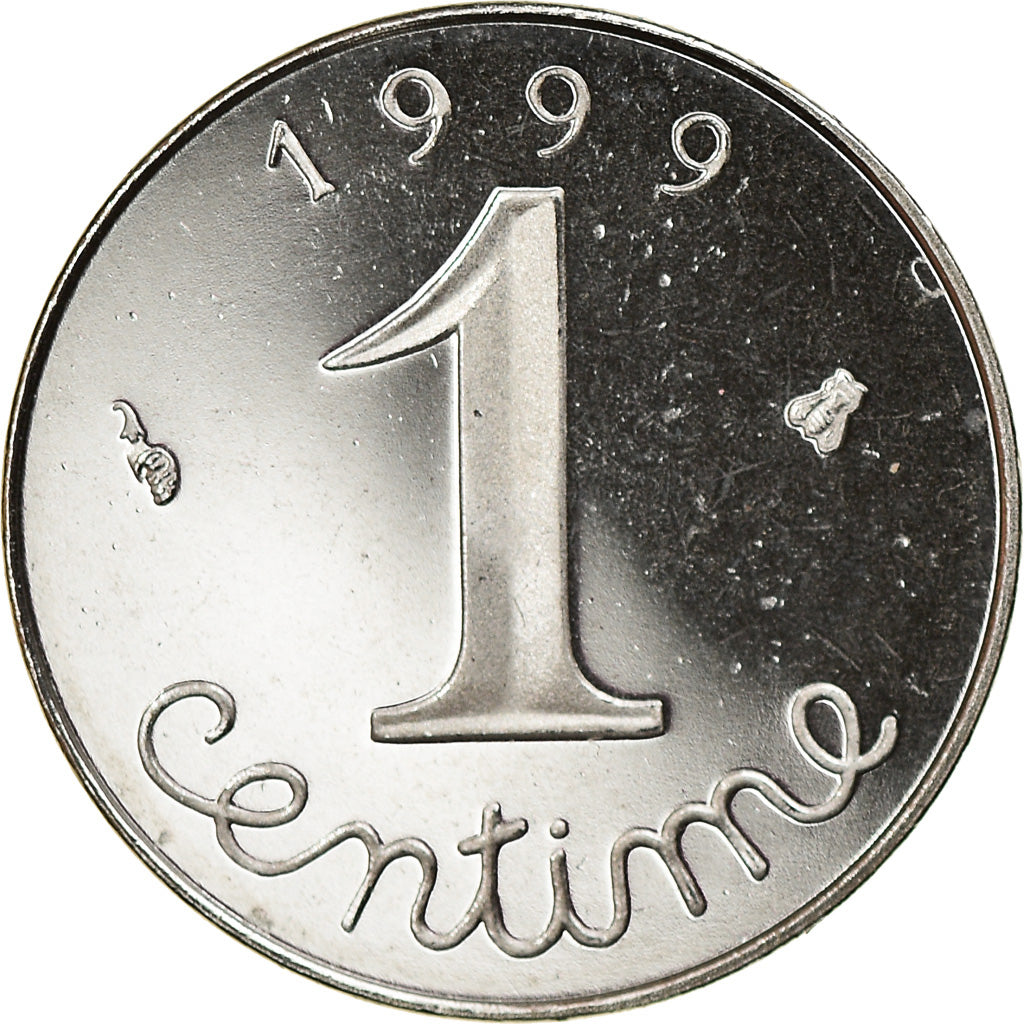 Münze, Frankreich, Épi, Centime, 1999, Paris, Proof, STGL, Stainless Steel
