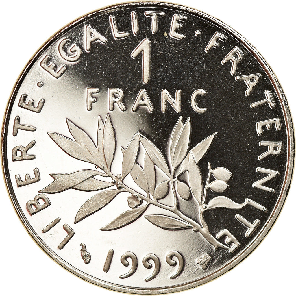 Münze, Frankreich, Semeuse, Franc, 1999, Proof, STGL, Nickel, KM:925.2