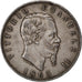 ITALY, 5 Lire, 1865, Naples, KM #8.2, EF(40-45), Silver, 24.90