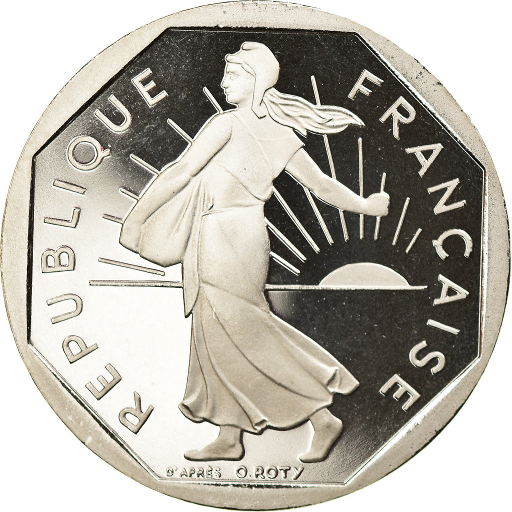 Moeda, França, Semeuse, 2 Francs, 2001, Paris, Proof, MS(65-70), Níquel