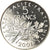 Moeda, França, Semeuse, 5 Francs, 2001, Paris, MS(65-70), Cobre-Níquel