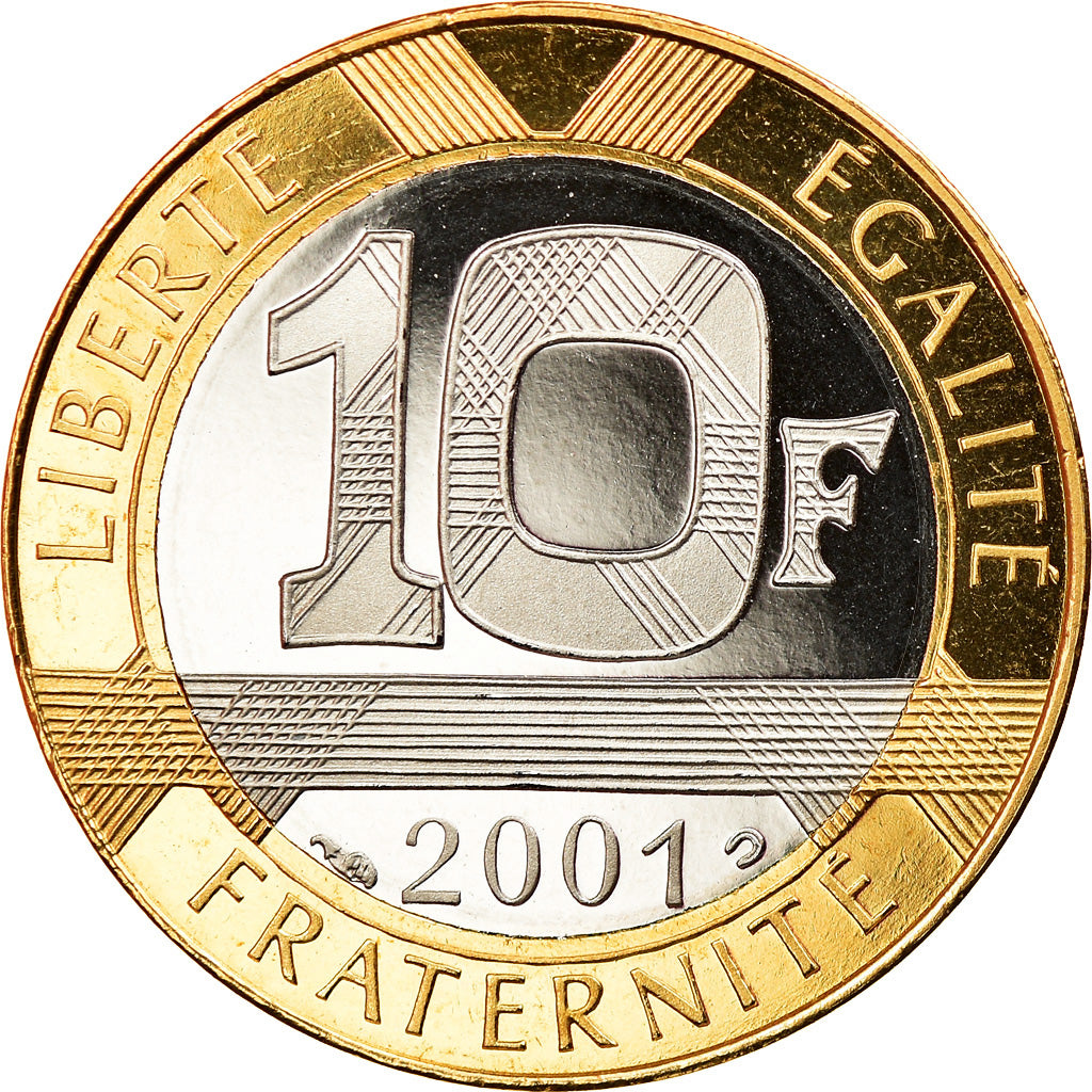 Coin, France, Génie, 10 Francs, 2001, Paris, Proof, MS(65-70), Aluminum-Bronze