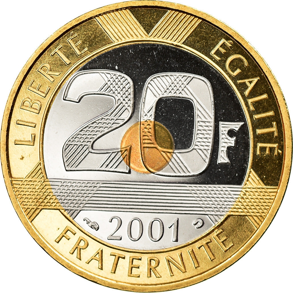 Monnaie, France, Mont Saint Michel, 20 Francs, 2001, Paris, Proof, FDC