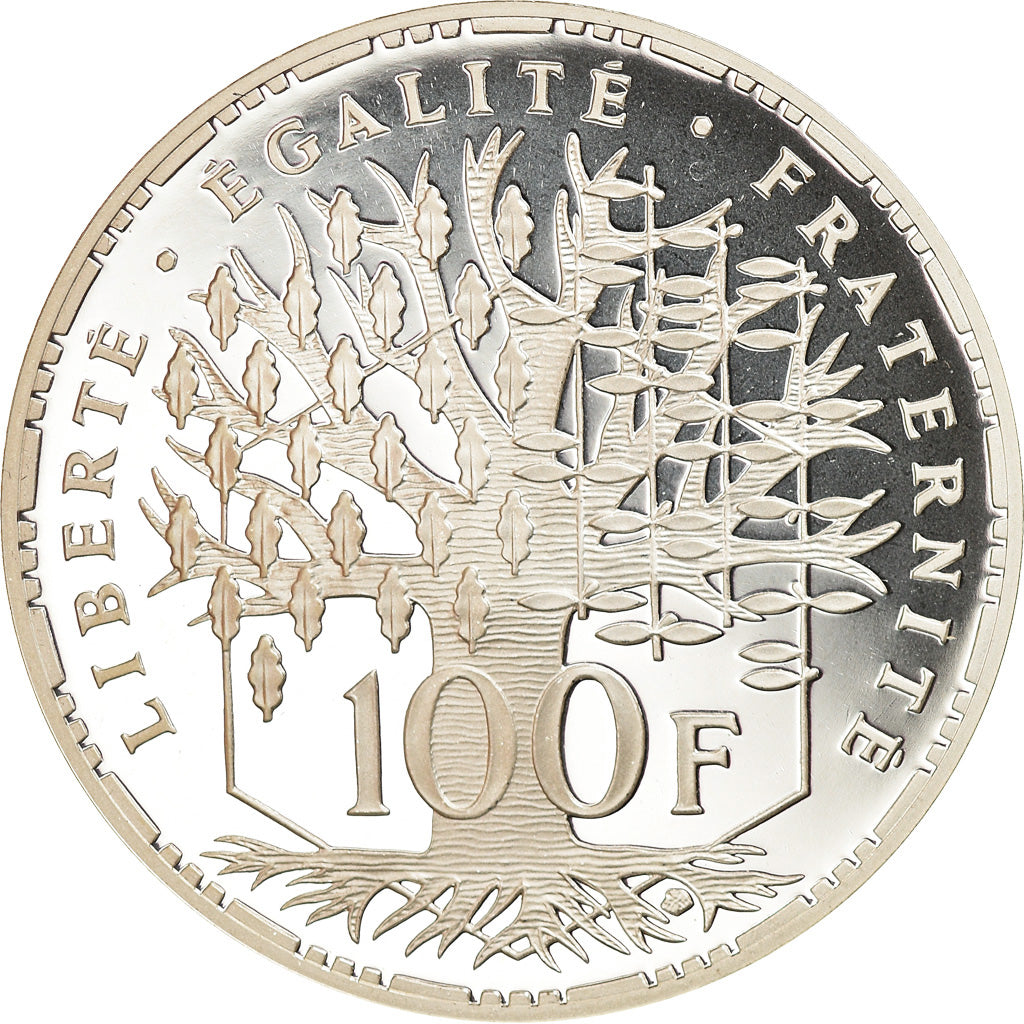 Moneta, Francia, Panthéon, 100 Francs, 2001, Proof, FDC, Argento, Gadoury:898a