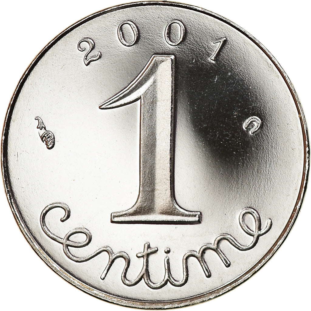 Münze, Frankreich, Épi, Centime, 2001, Paris, Proof, STGL, Stainless Steel