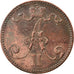Moneda, Finlandia, Alexander II, 5 Pennia, 1866, MBC, Cobre, KM:4.1
