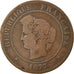 Munten, Frankrijk, Cérès, 5 Centimes, 1877, Paris, FR, Bronze, KM:821.1