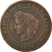 Munten, Frankrijk, Cérès, 5 Centimes, 1879, Paris, FR+, Bronze, KM:821.1