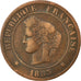 Münze, Frankreich, Cérès, 5 Centimes, 1883, Paris, S+, Bronze, KM:821.1