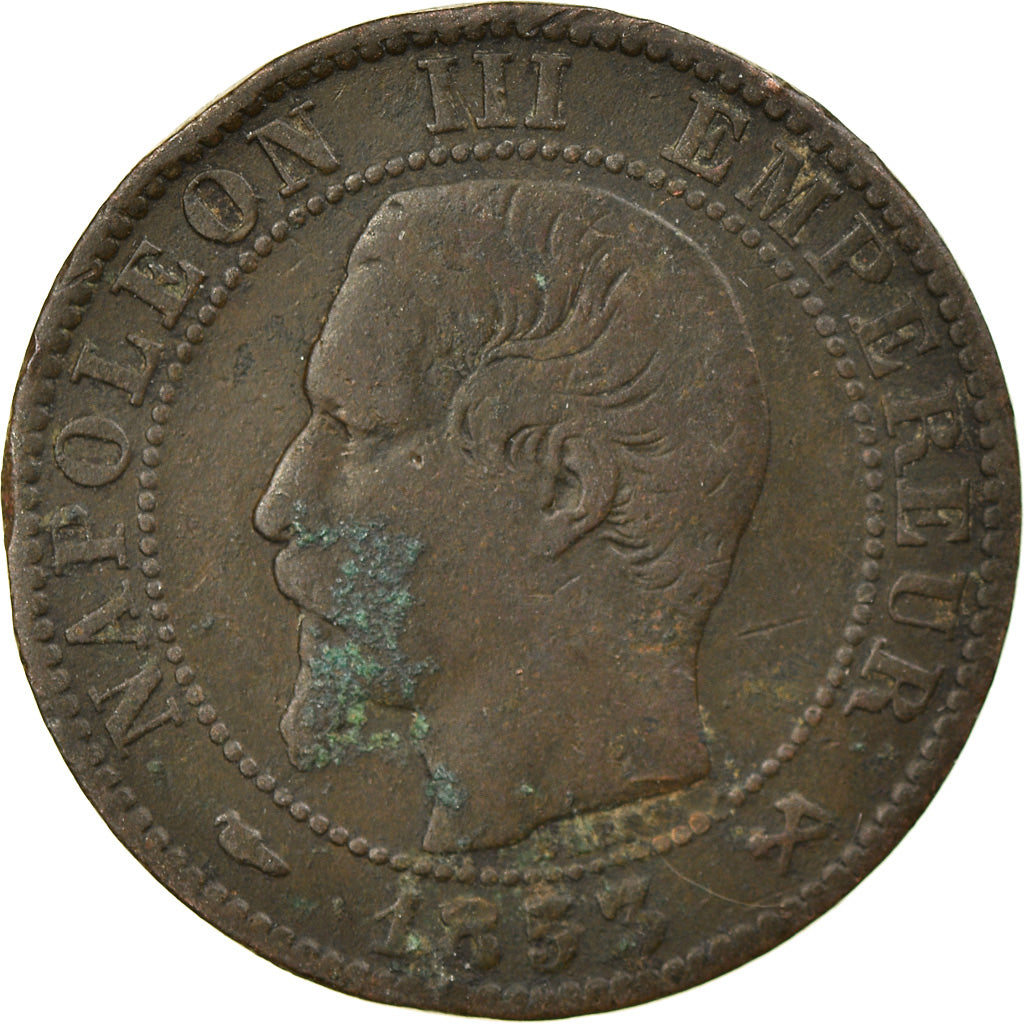 Munten, Frankrijk, Napoleon III, Napoléon III, 5 Centimes, 1853, Rouen, FR+