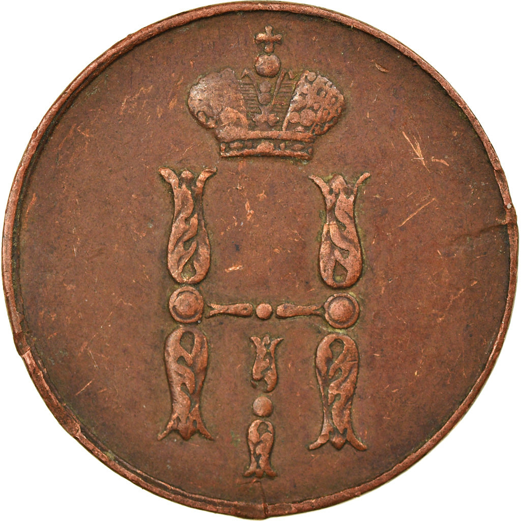 Moneta, Russia, Nicholas I, Kopek, 1853, BB, Rame, KM:149.1