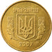 Moeda, Ucrânia, 25 Kopiyok, 2007, Kyiv, EF(40-45), Alumínio-Bronze, KM:2.1b