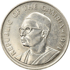 Moneta, GAMBIA, 50 Bututs, 1971, AU(55-58), Miedź-Nikiel, KM:12