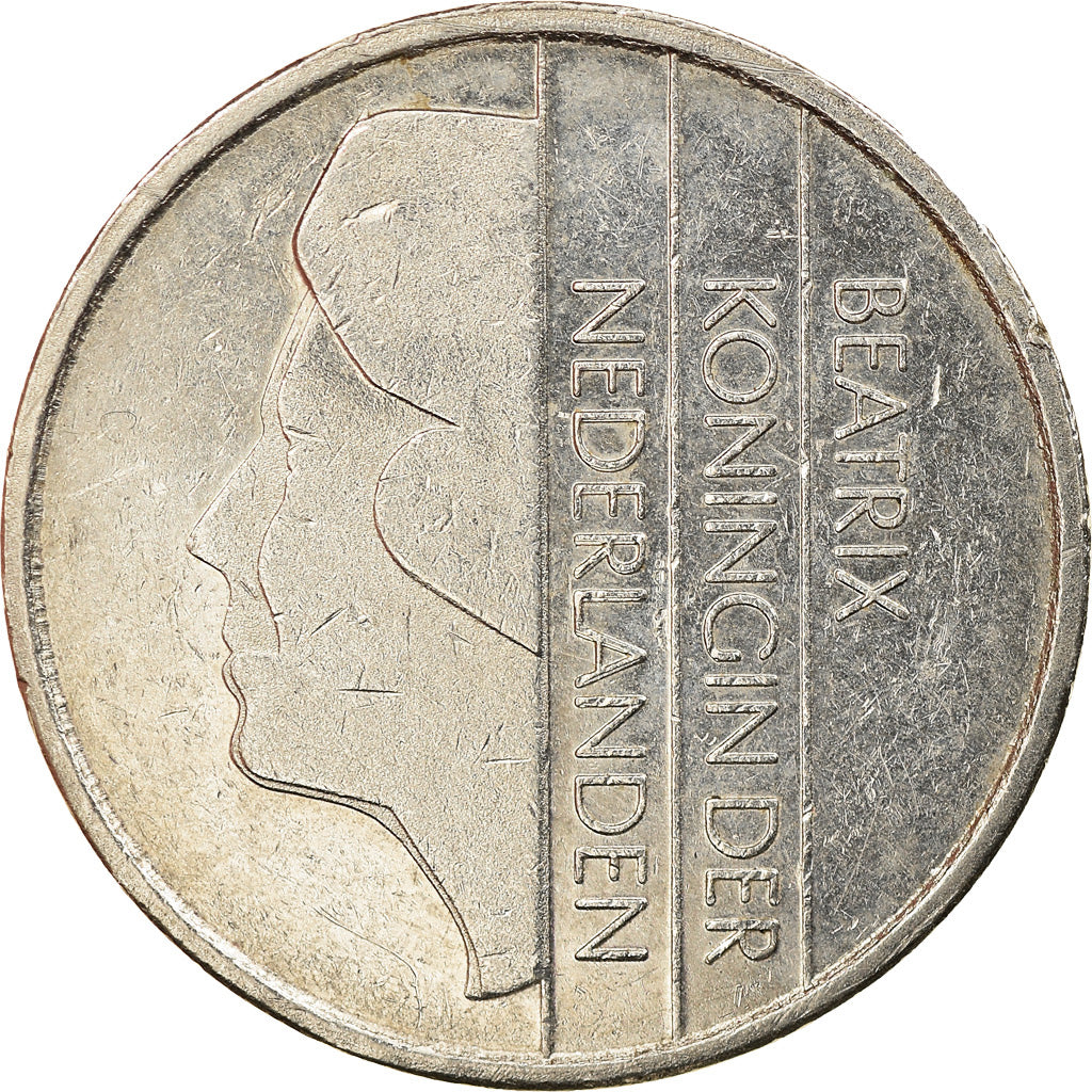 Munten, Nederland, Beatrix, Gulden, 1992, ZF, Nickel, KM:205