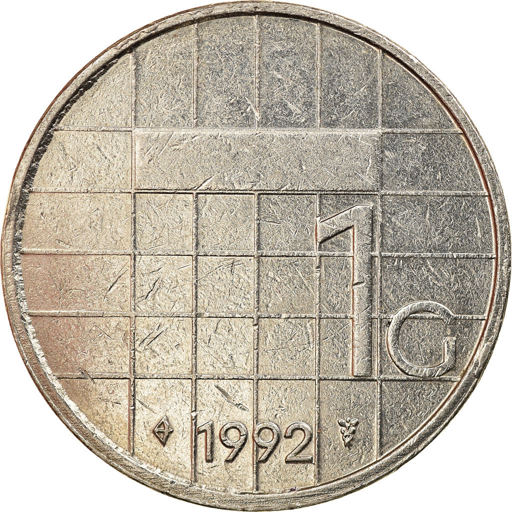Munten, Nederland, Beatrix, Gulden, 1992, ZF, Nickel, KM:205