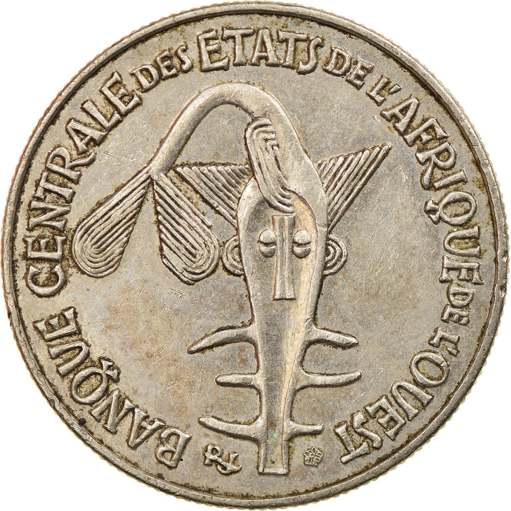 Coin, West African States, 50 Francs, 1980, EF(40-45), Copper-nickel, KM:6