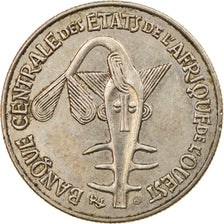 Coin, West African States, 50 Francs, 1980, EF(40-45), Copper-nickel, KM:6