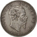 ITALY, 5 Lire, 1871, Milan, KM #8.3, VF(30-35), Silver, 25.00