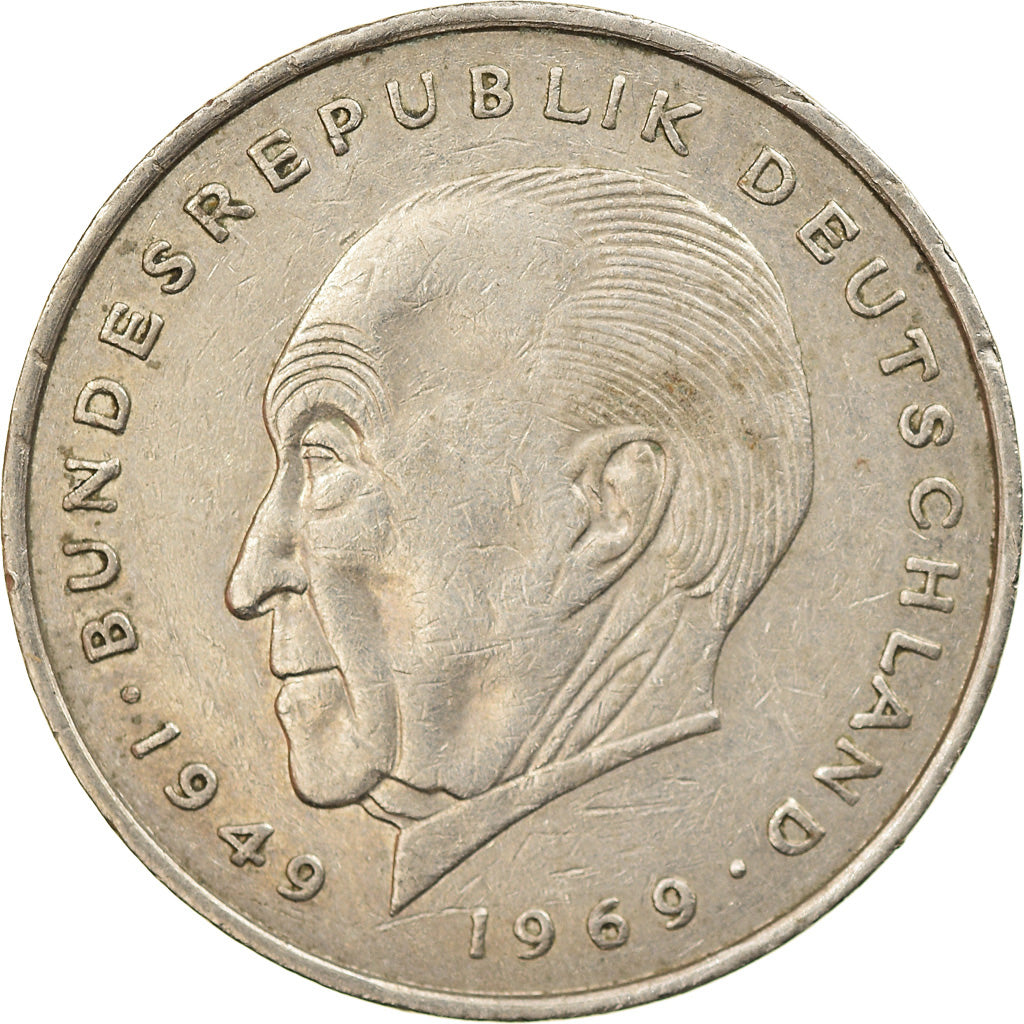 Moneta, GERMANIA - REPUBBLICA FEDERALE, 2 Mark, 1970, Hambourg, BB, Nichel