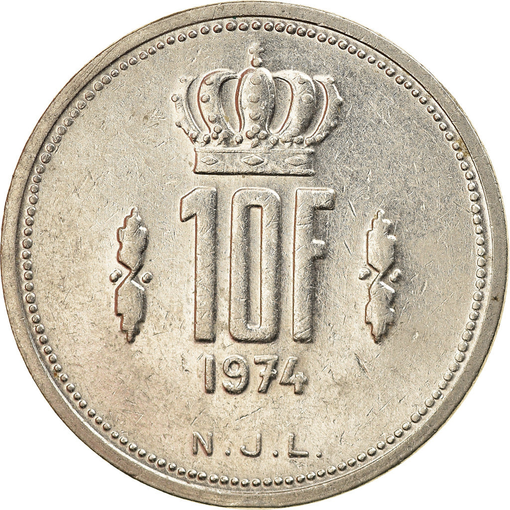Moneta, Lussemburgo, Jean, 10 Francs, 1974, SPL-, Nichel, KM:57