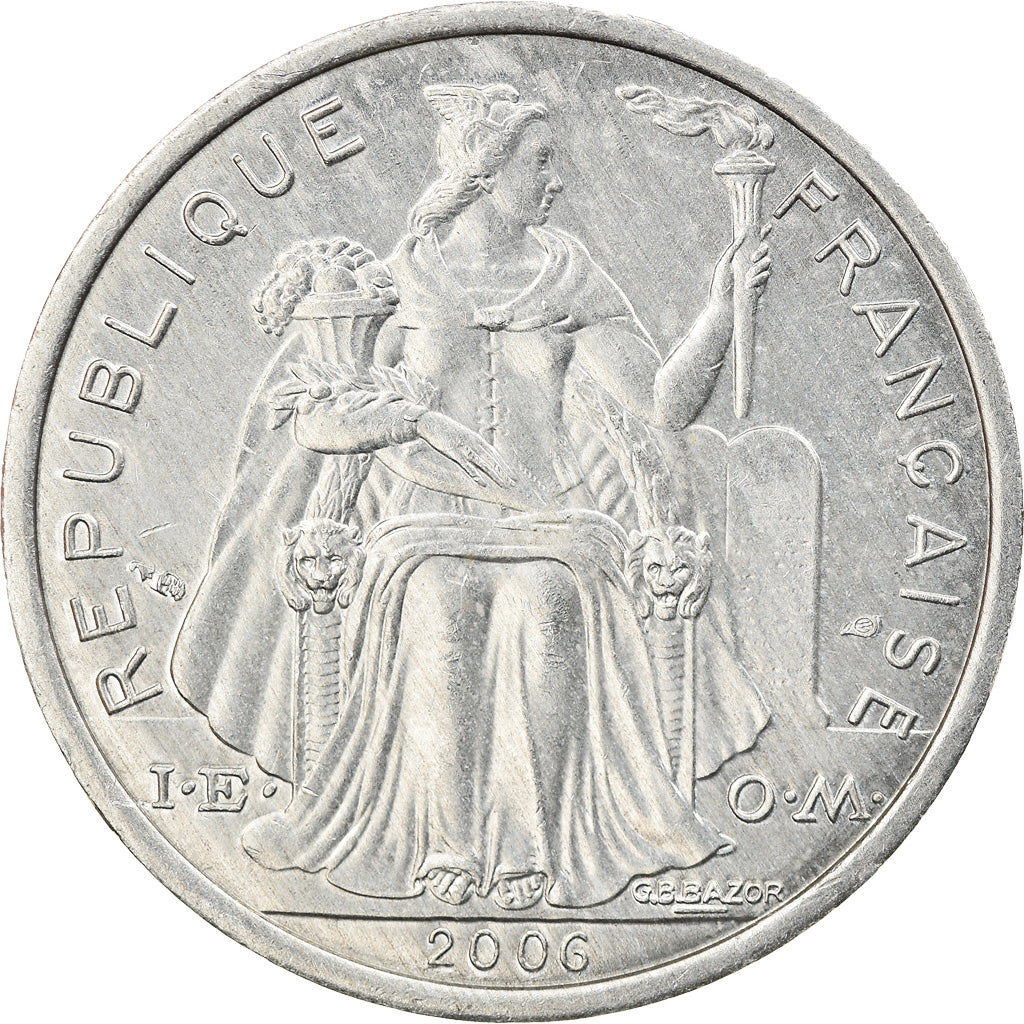 Munten, Frans Polynesië, 2 Francs, 2006, Paris, PR, Aluminium, KM:10