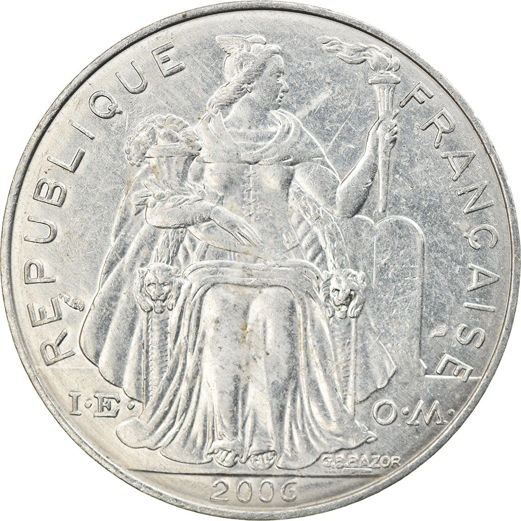 Moneta, Polinesia francese, 5 Francs, 2006, Paris, SPL-, Alluminio, KM:12