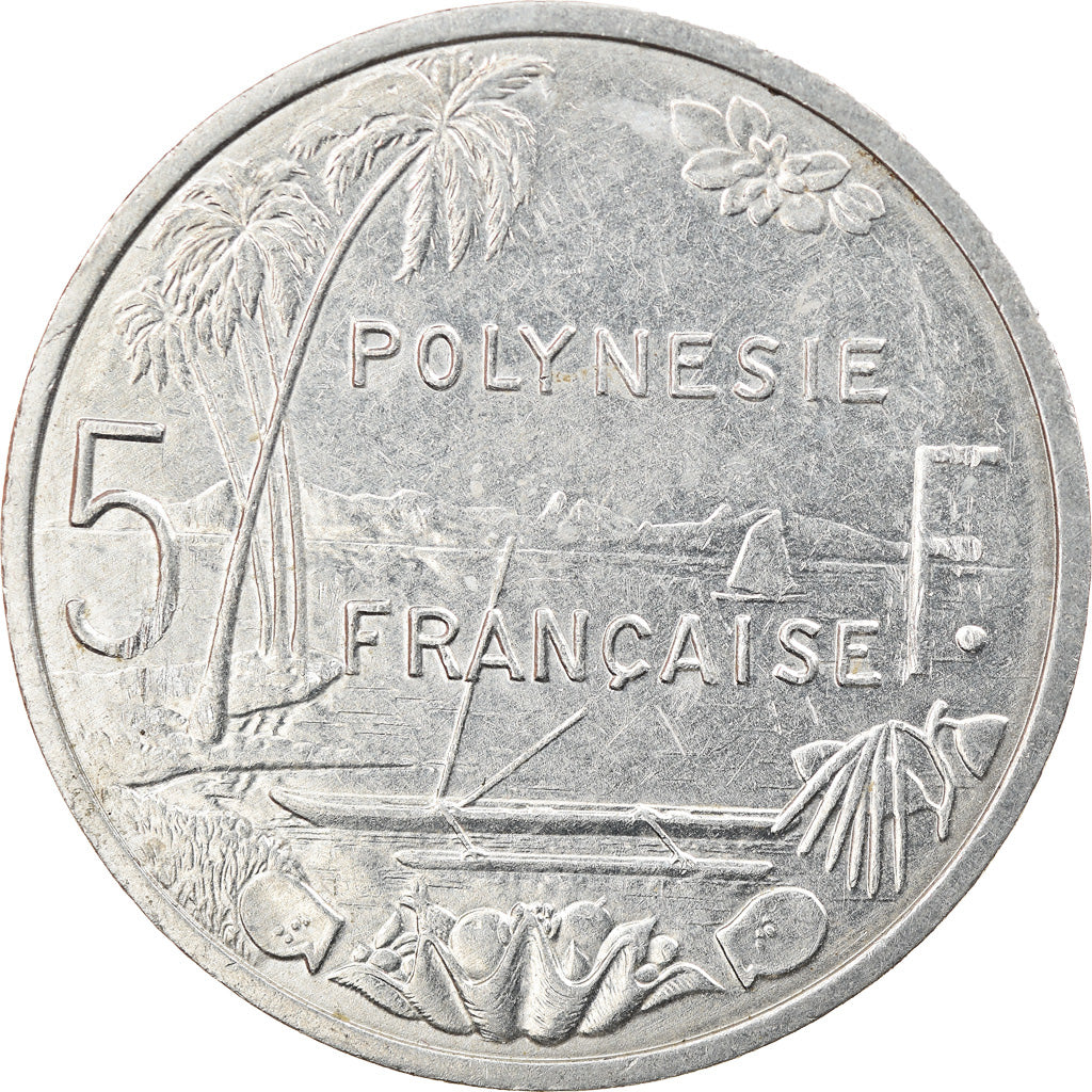 Moneta, Polinesia francese, 5 Francs, 2006, Paris, SPL-, Alluminio, KM:12