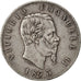 ITALY, 5 Lire, 1873, Milan, KM #8.3, EF(40-45), Silver, 24.80