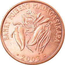 Moneta, Madagascar, 2 Ariary, 2003, Royal Canadian Mint, SPL-, Acciaio placcato