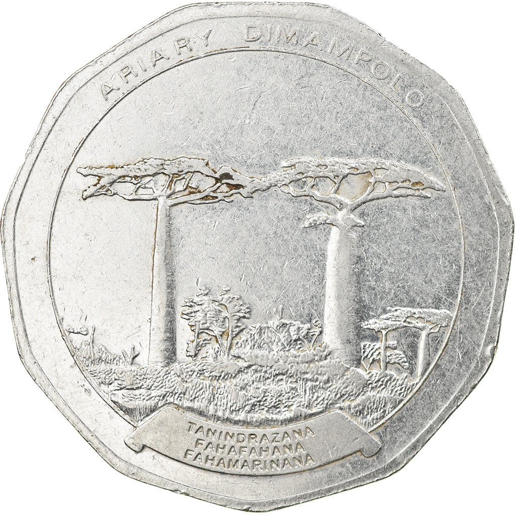 Monnaie, Madagascar, 50 Ariary, 1996, TTB, Stainless Steel, KM:25.1