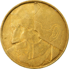 Coin, Belgium, 5 Francs, 5 Frank, 1989, EF(40-45), Brass Or Aluminum-Bronze