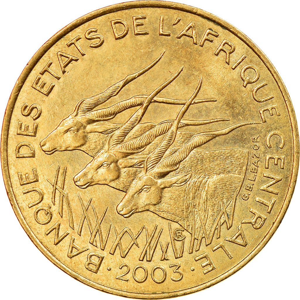 Monnaie, États de l'Afrique centrale, 5 Francs, 2003, Paris, SUP