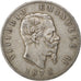 ITALY, 5 Lire, 1875, Milan, KM #8.3, VF(30-35), Silver, 24.80