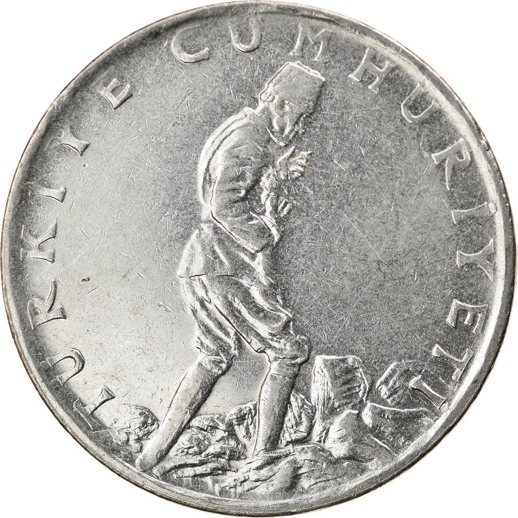 Coin, Turkey, 2-1/2 Lira, 1974, EF(40-45), Stainless Steel, KM:893.2