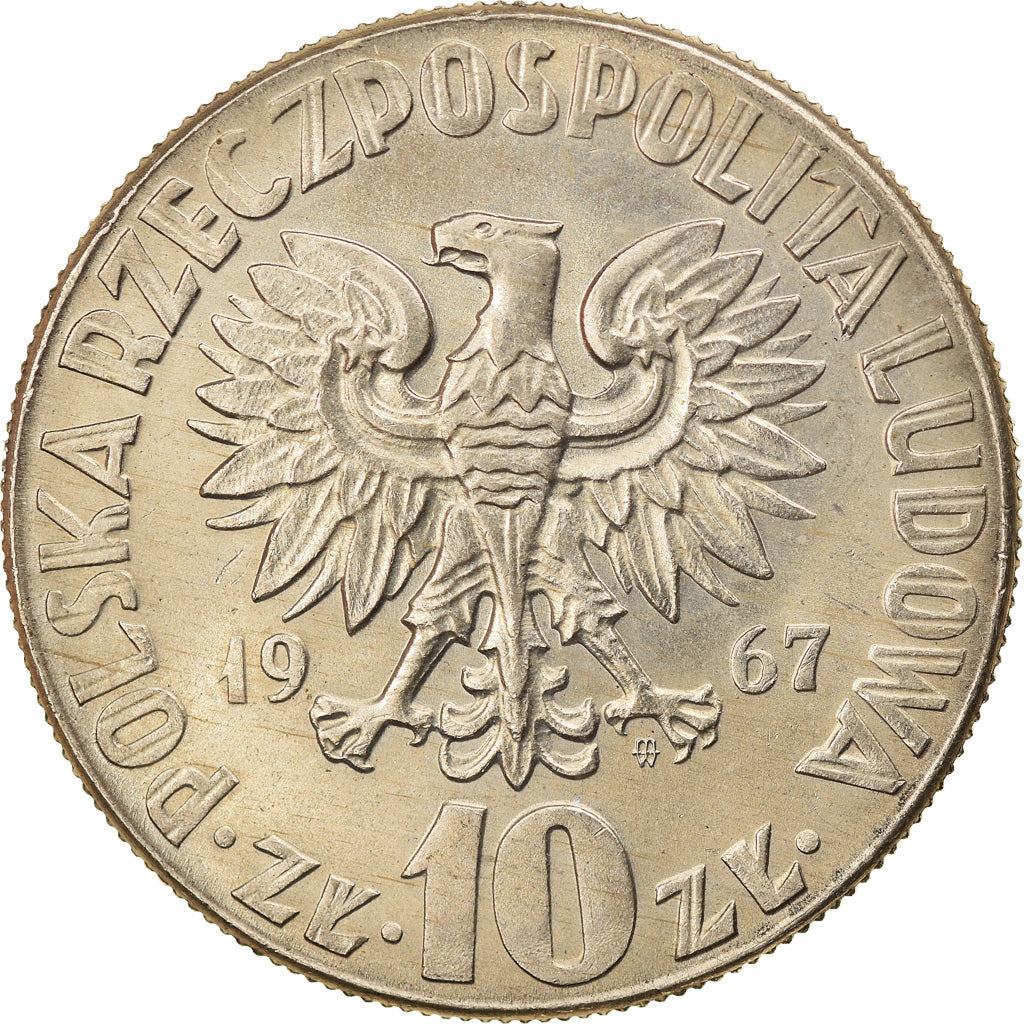 Monnaie, Pologne, 10 Zlotych, 1967, Warsaw, SUP, Copper-nickel, KM:51a
