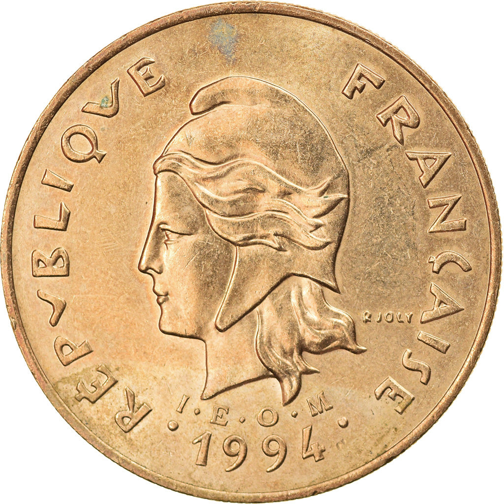 Monnaie, Nouvelle-Calédonie, 100 Francs, 1994, Paris, TTB, Nickel-Bronze, KM:15
