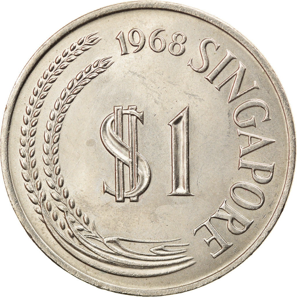 Monnaie, Singapour, Dollar, 1968, Singapore Mint, SPL, Copper-nickel, KM:6