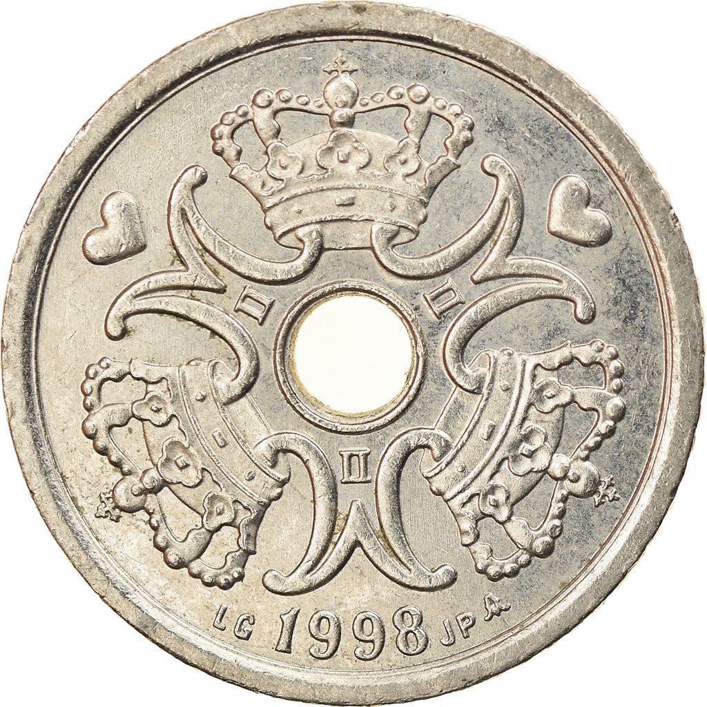 Moneta, Danimarca, Margrethe II, Krone, 1998, Copenhagen, SPL-, Rame-nichel